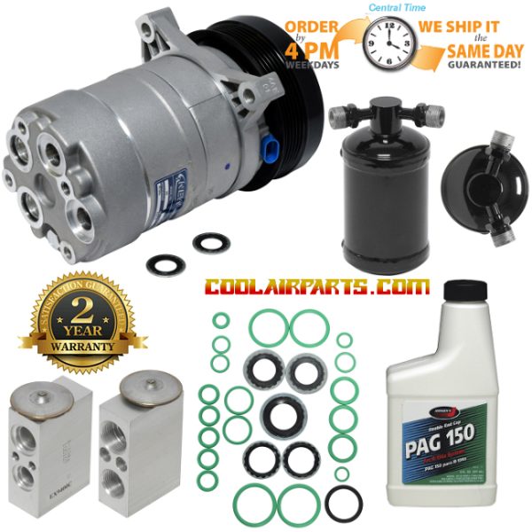 93-97 Roadmaster Fleetwood Camaro Caprice Impala Firebird Trans Am New A/C AC compressor *kit* 1136077, 1136411, 1136488